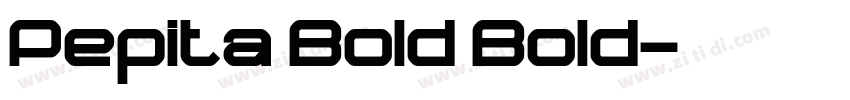 Pepita Bold Bold字体转换